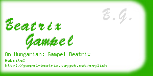beatrix gampel business card